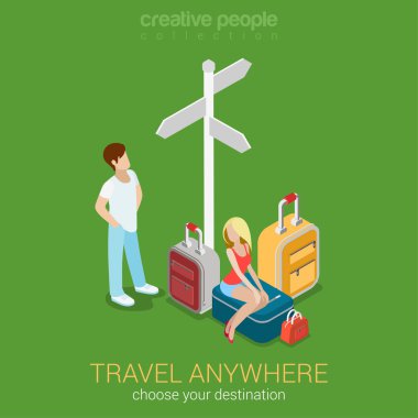 Travel tourism destinations  concept