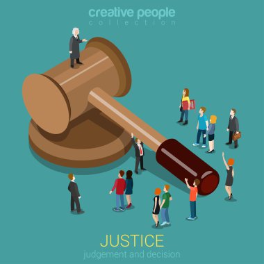 people and judge on gavel.