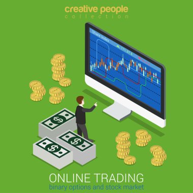 trader before hue monitor graphic