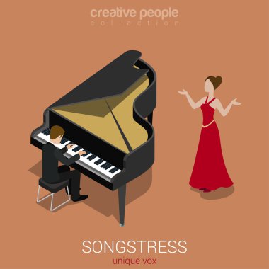 solo female singer piano accompaniment