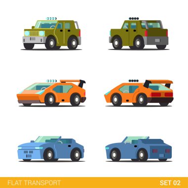 karayolu taşıma Icon set.