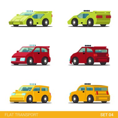 karayolu taşıma Icon set.
