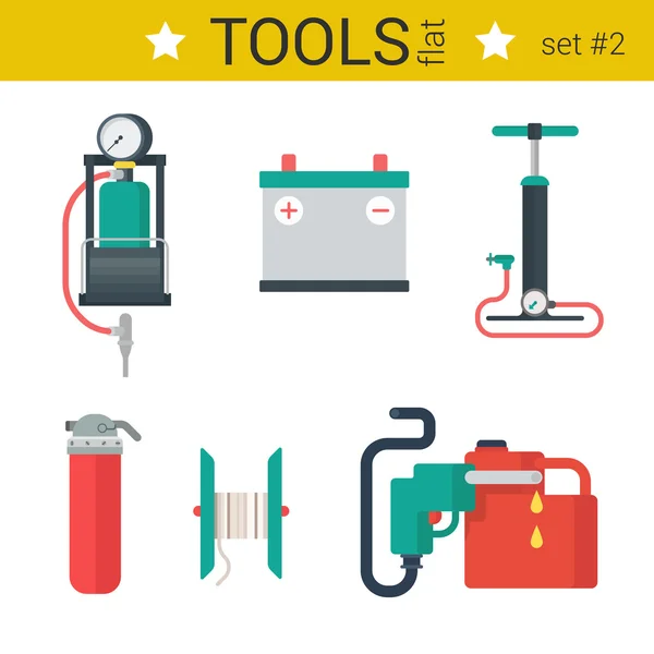 Automotive Tools Icon Set. — Stockvektor