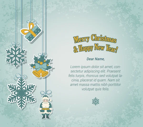 Creative Boże Narodzenie i nowy rok — Wektor stockowy