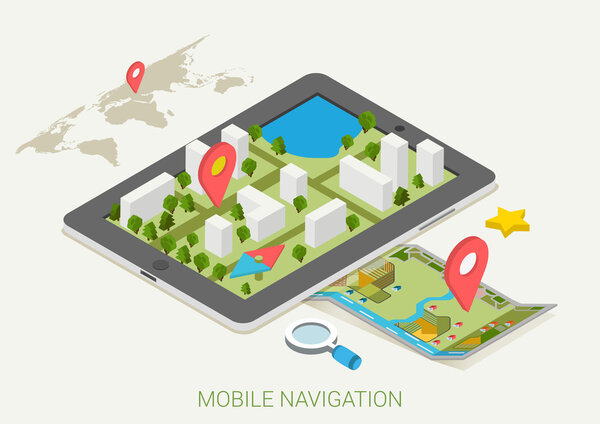 mobile GPS navigation maps