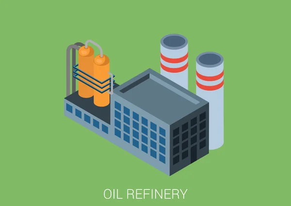 Raffinerie de pétrole — Image vectorielle