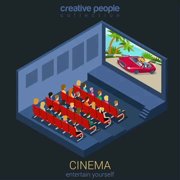 Maqueta de plantilla de cine — Vector de stock