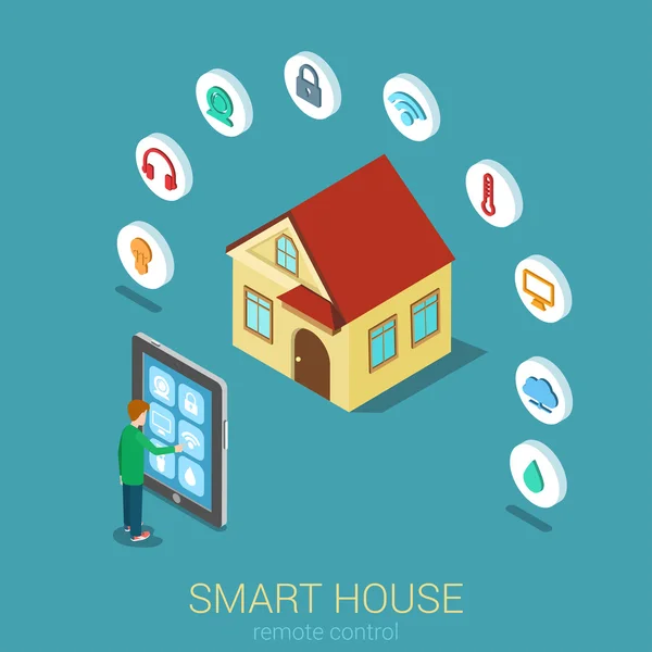 Telecomando Smart House — Vettoriale Stock