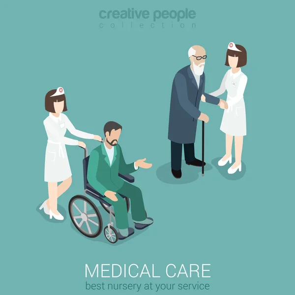 Medical  hospital staff healthcare — 图库矢量图片