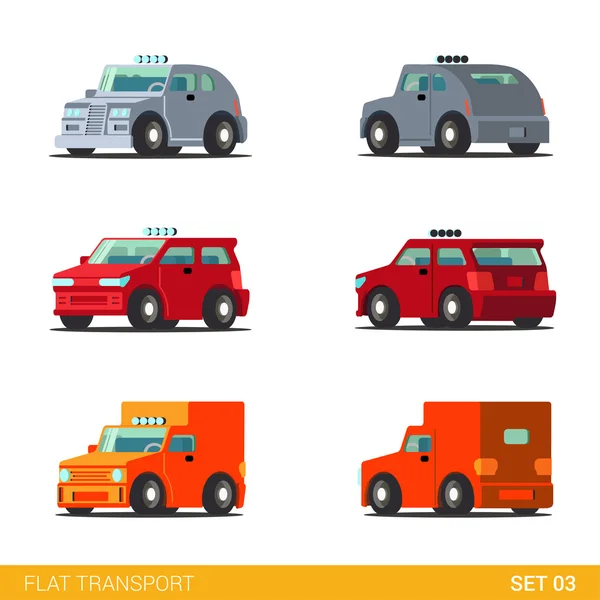 Juego de iconos de transporte por carretera . — Archivo Imágenes Vectoriales