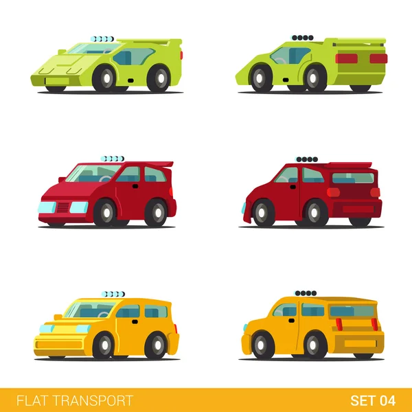 Ensemble d'icônes de transport routier . — Image vectorielle