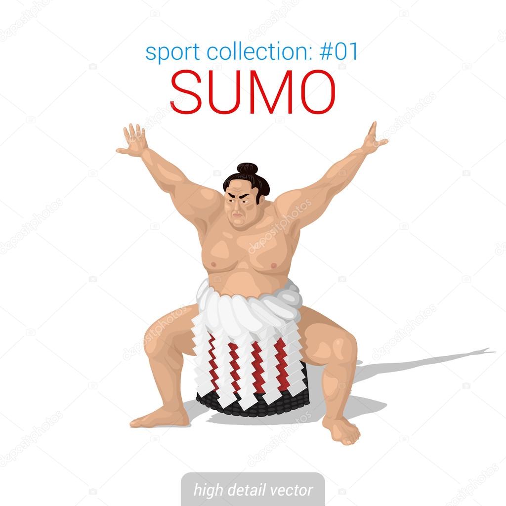 Истребитель Сумо. Человек Векторное Изображение ©Sentavio 83130462