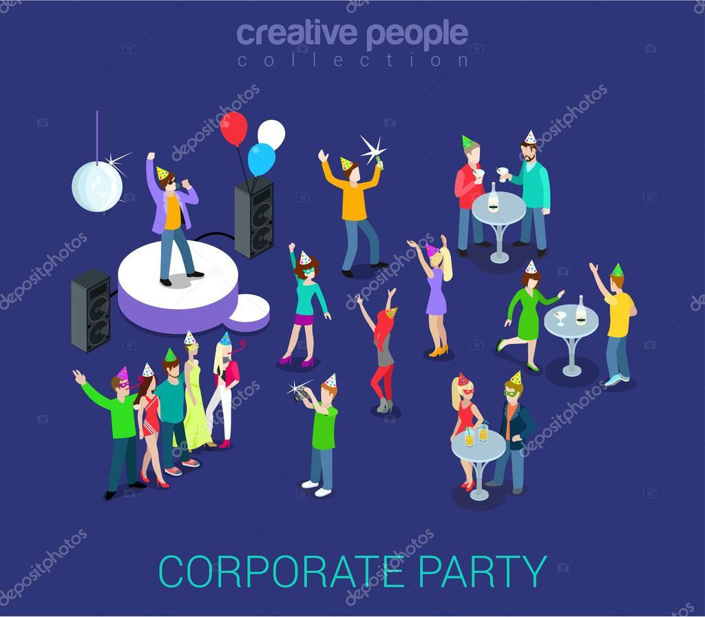 corporate party holiday event ストックベクター sentavio 83138466