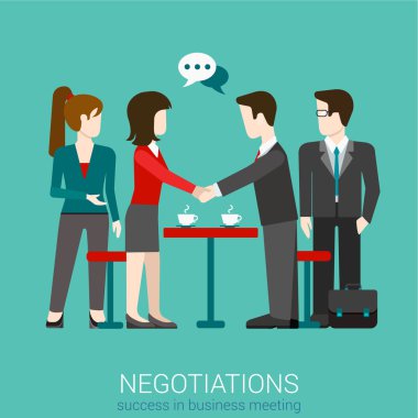 İş anlaşması el sıkışması