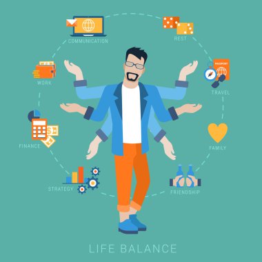 life balance abstract shiva lifestyle concept.