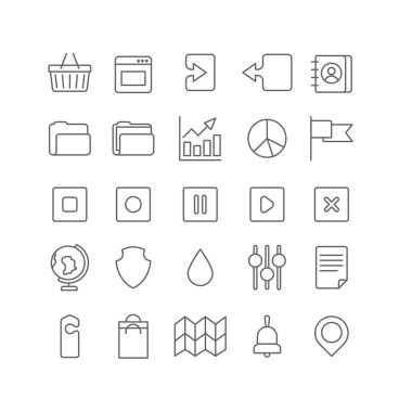 web site mobile app icons