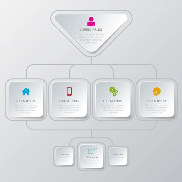 Organization structure algorithm process — Stockvector