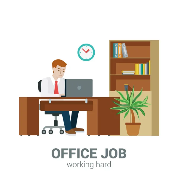 Office iş işlem kavramı. — Stok Vektör