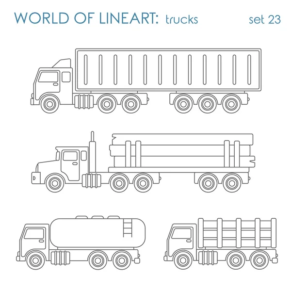 Transport cargo graphical set. — Stockový vektor