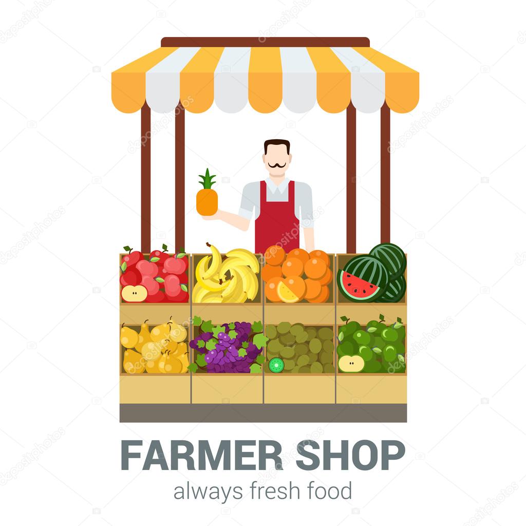 Food market fruit shop Stock Vector Image by ©Sentavio #83141848