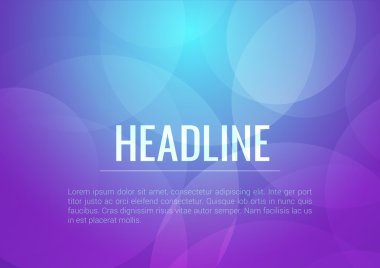Stylish modern circle light background