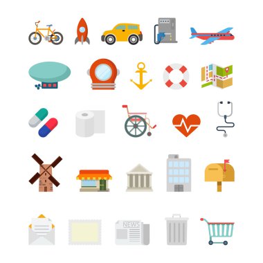 travel vacation tourism  icons