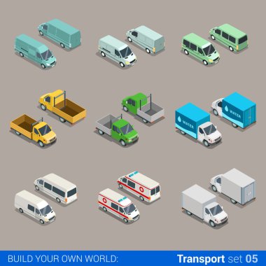 freight cargo transport icons