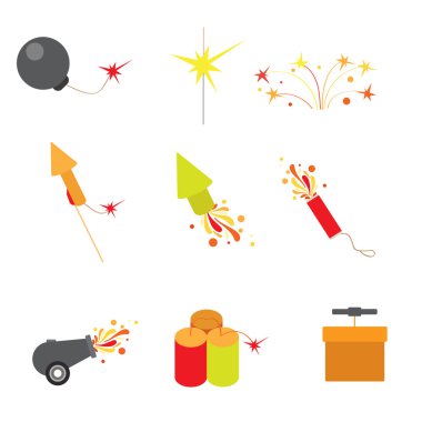 fireworks web app concept icons