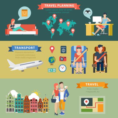 vacation infographics concept.