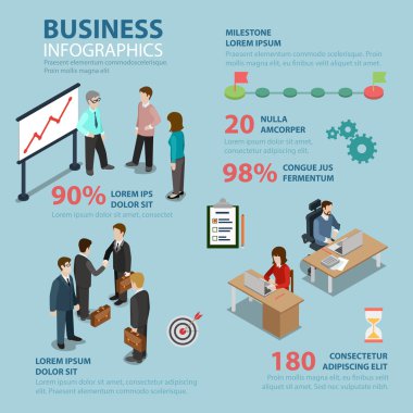 Business timeline  infographics concept.