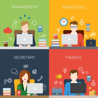 marketing secretary finance people