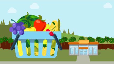 ülke yol kenarı organik pazar kavramı