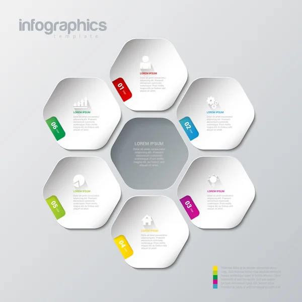 Design-Vorlage für Infografiken. — Stockvektor