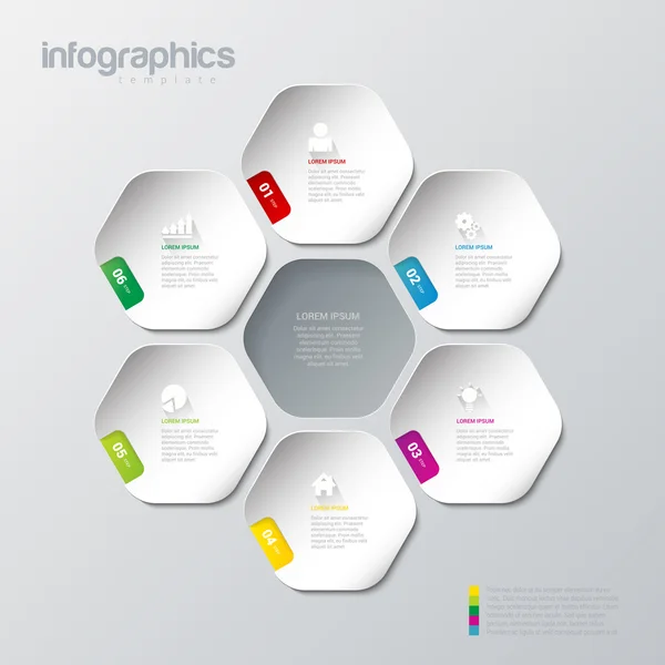 Plantilla de diseño infográfico . — Archivo Imágenes Vectoriales