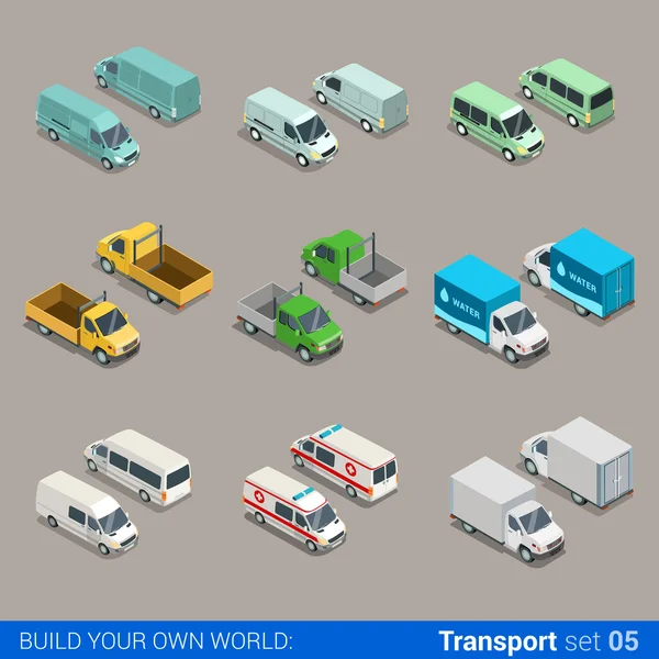 Freight cargo transport icons — 스톡 벡터