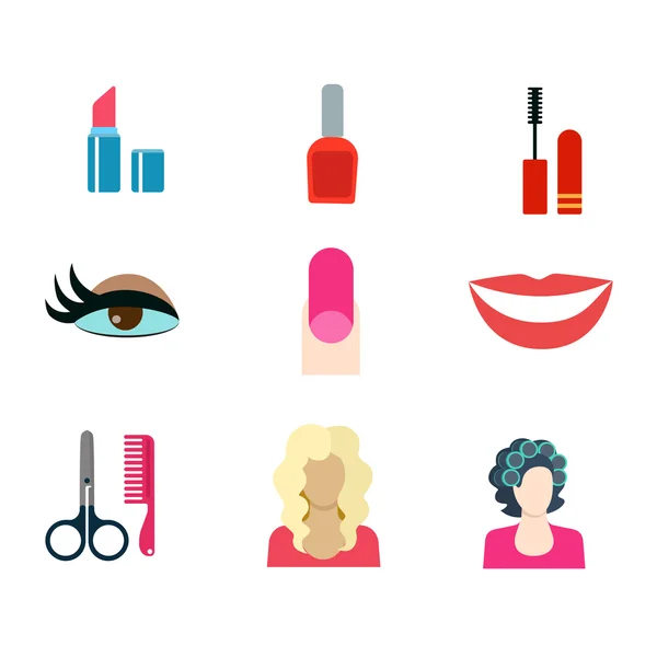 Modern beauty shop icon set. — Stock vektor