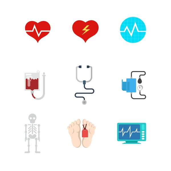 Life death concept icon set. — Wektor stockowy