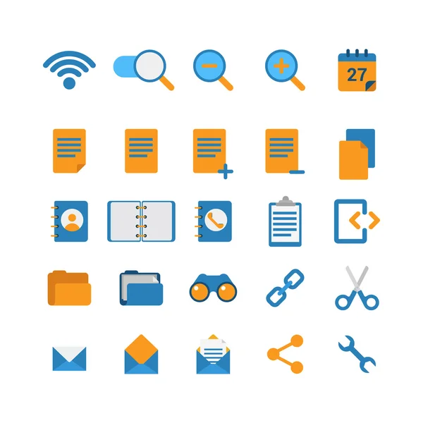 Web app concept icon set. — ストックベクタ