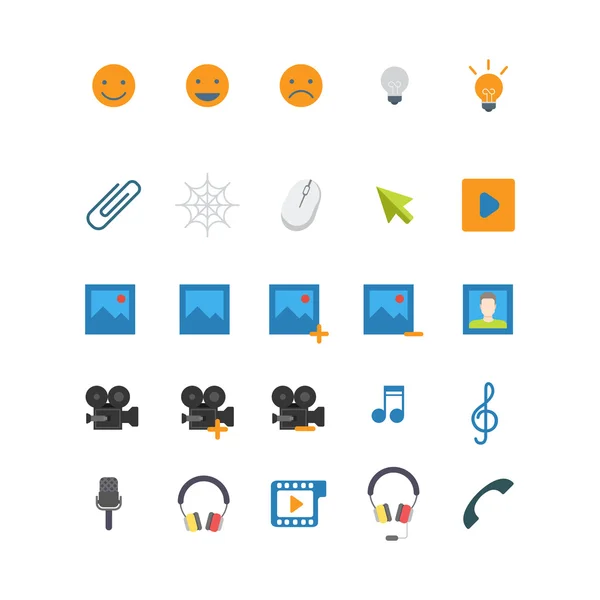 Mobile web app concept icons — ストックベクタ