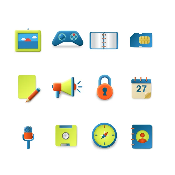 Smooth technology  icons — Stock Vector