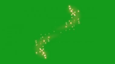 Parlak sim parçacıkları yeşil ekran hareket grafikleri