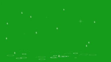 Sağanak yeşil ekran hareketi grafikleri