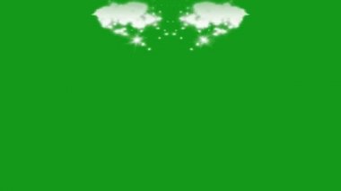 Parlak sim parçacıkları yeşil ekran hareket grafikleri
