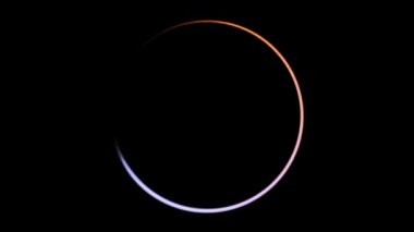 Gece arkaplanlı dairesel hareket grafikleri