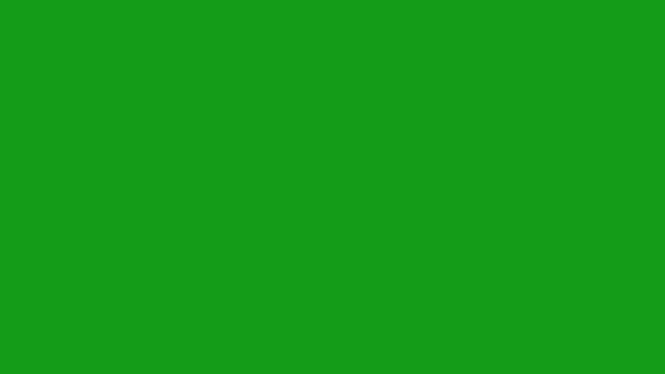 Блискавка Болт Зелений Екран Графіка Руху — стокове відео