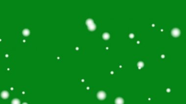 Düşen beyaz simli parçacıklar yeşil ekran hareket grafikleri
