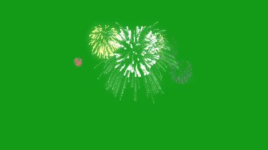 Havai fişekler yeşil ekran hareketi grafikleri