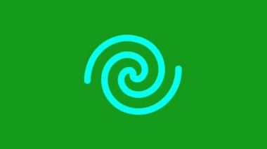 Geometrik şekiller yeşil ekran hareket grafikleri