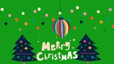 Mutlu noeller yeşil ekran hareket grafikleri