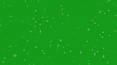 Kayan yıldızlar yeşil ekran hareket grafikleri